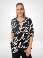 Bali BLACK AND WHITE TUNIC 8056