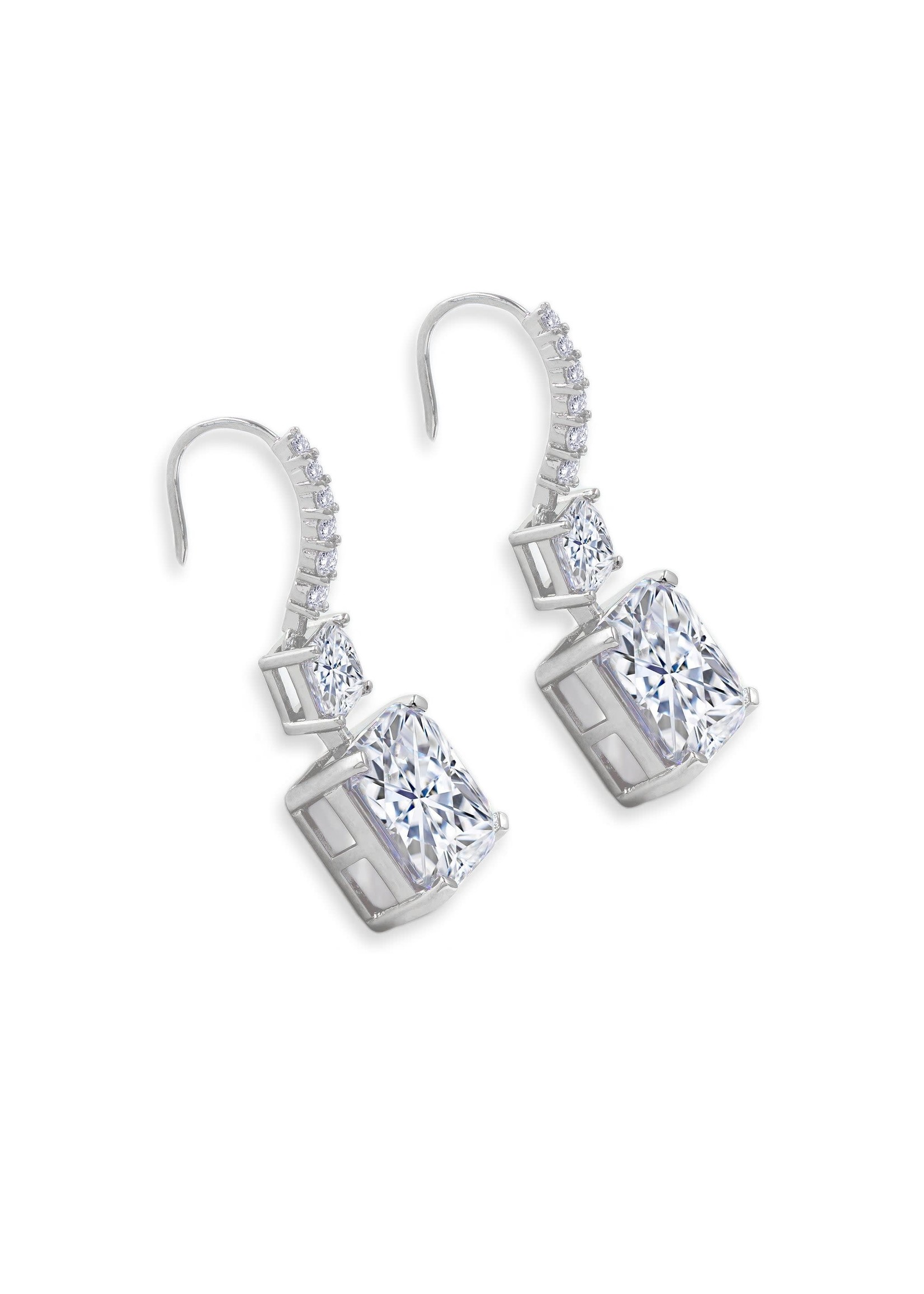 Anna Zuckerman Luxury AZL Arabella 24 Diamond White Earrings