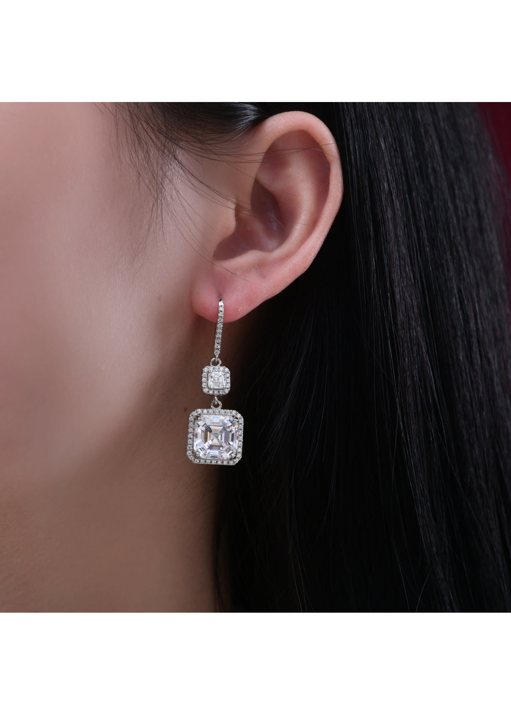 Anna Zuckerman Luxury AZL Arabella 06 Diamond White Earrings