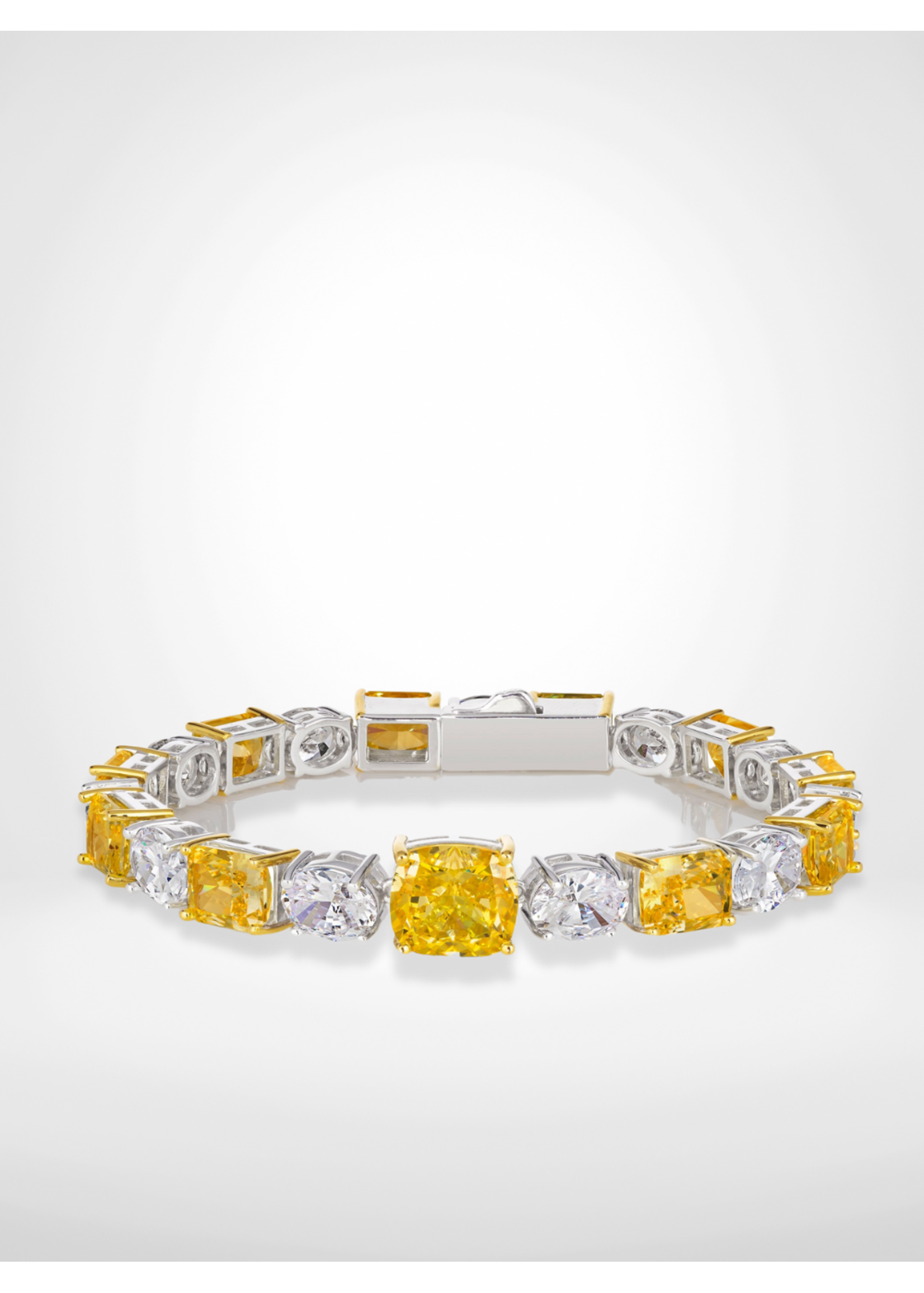 Anna Zuckerman Luxury AZL Diana 41 Canary Yellow Bracelet 7.5”
