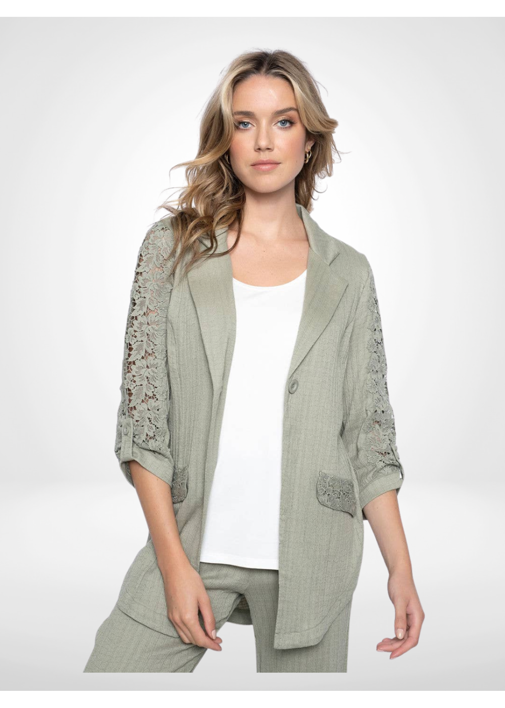 Picadilly Picadilly Blazer Lace Embroidered