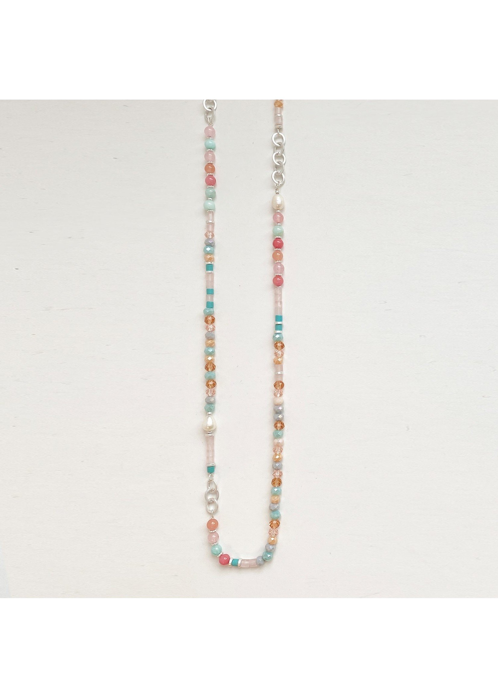 Caracol Metal & Glass Beads Necklace