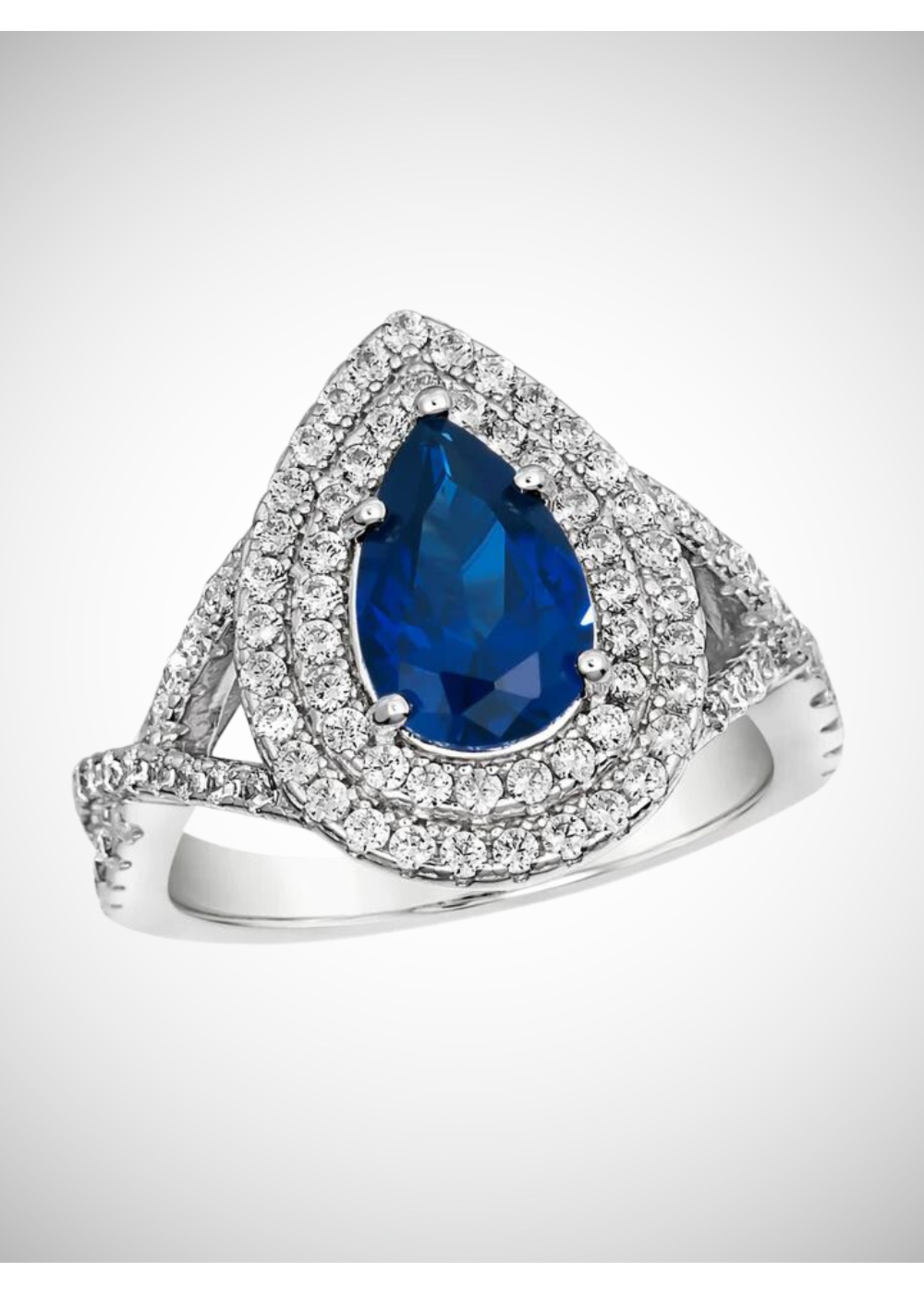 Anna Zuckerman Luxury Elizabeth 58 Sapphire Blue Ring