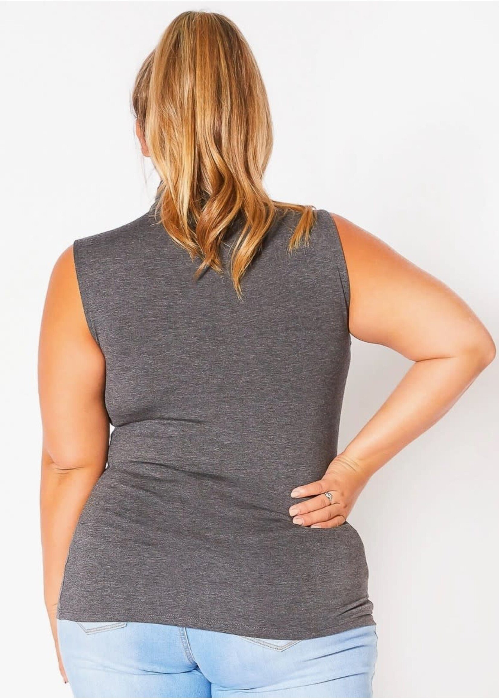 Bellatrix Plus Size Sleeveless Turtleneck