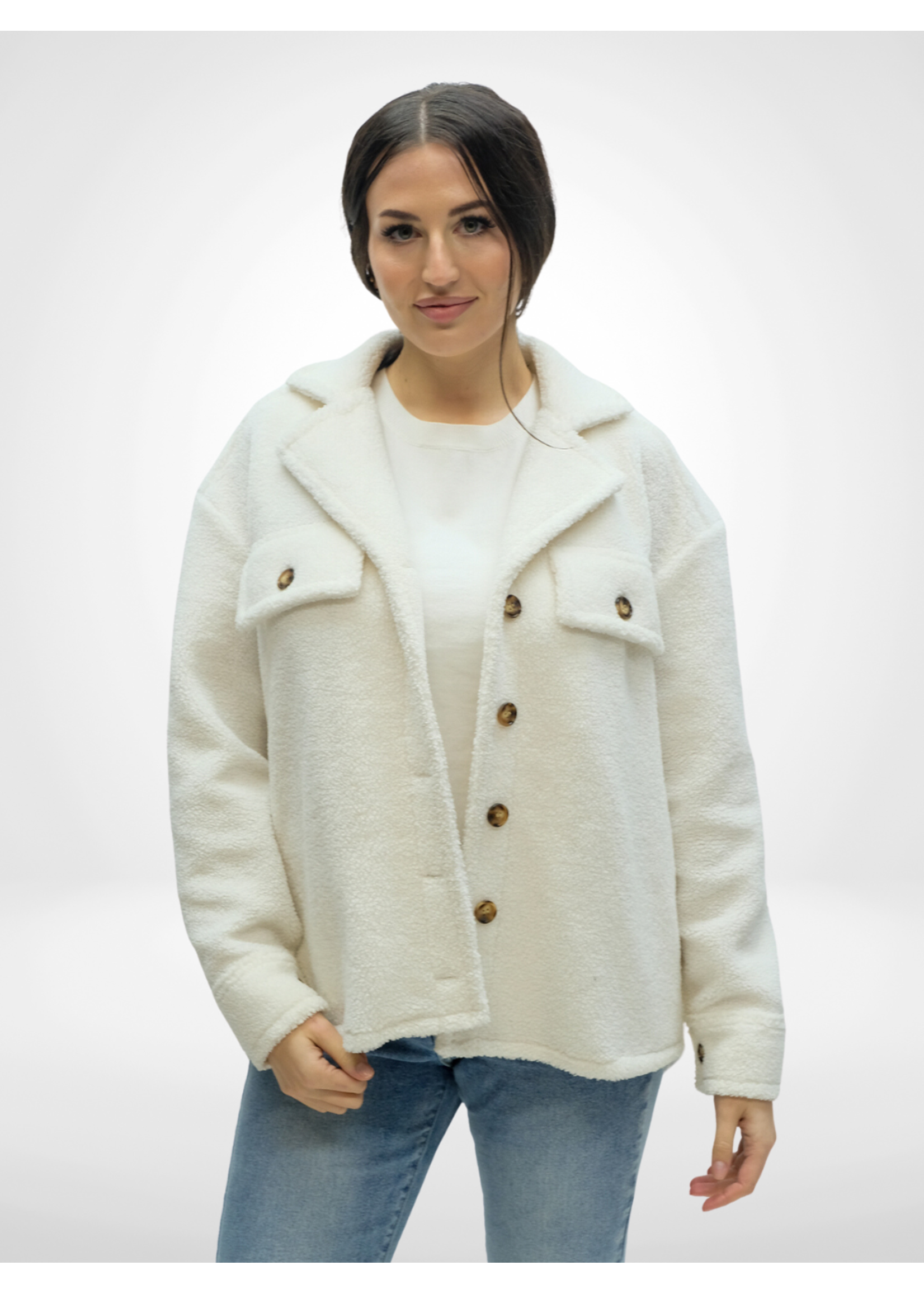 Pretty Woman Shacket White