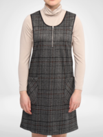 Moffi International Moffi Zipped Plaid Jumper