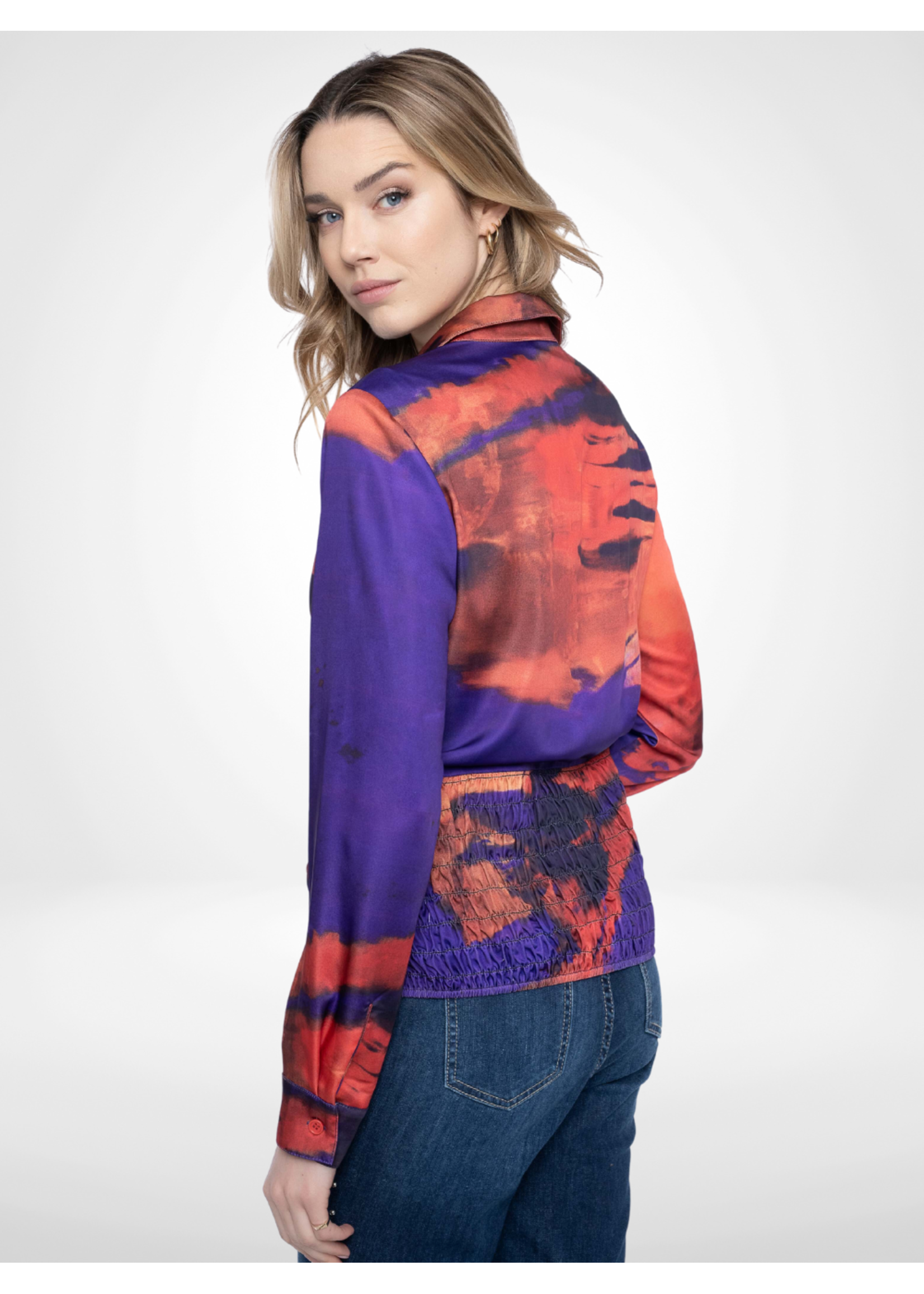 Picadilly Picadilly Blouse Side Ruched