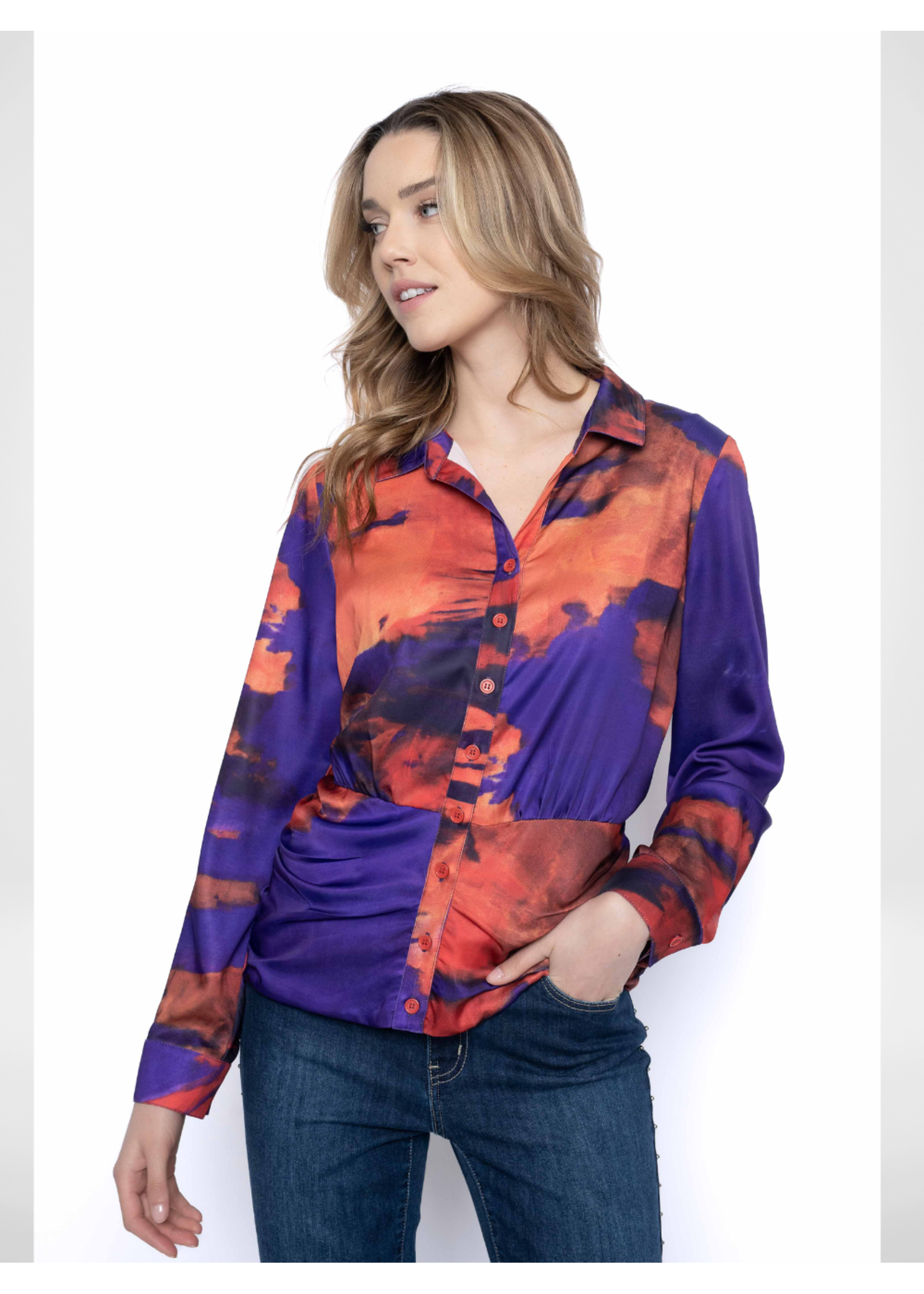 Picadilly Picadilly Blouse Side Ruched