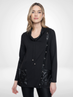 Picadilly Picadilly Cowl Neck Top
