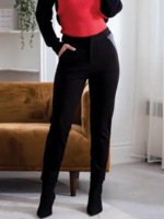 Alison Sheri AS leather Accented Pant