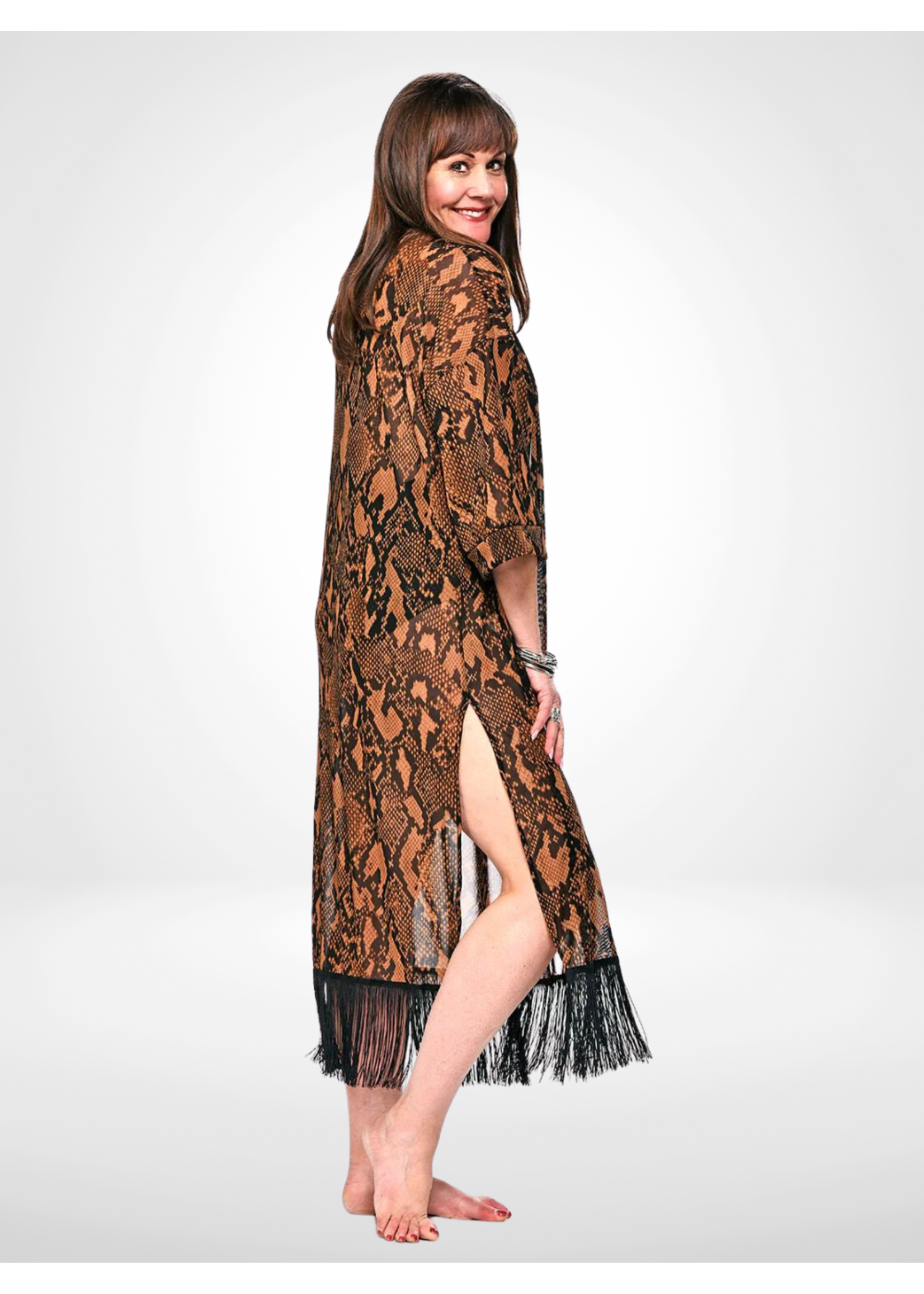 Rapz Fringed Kimono