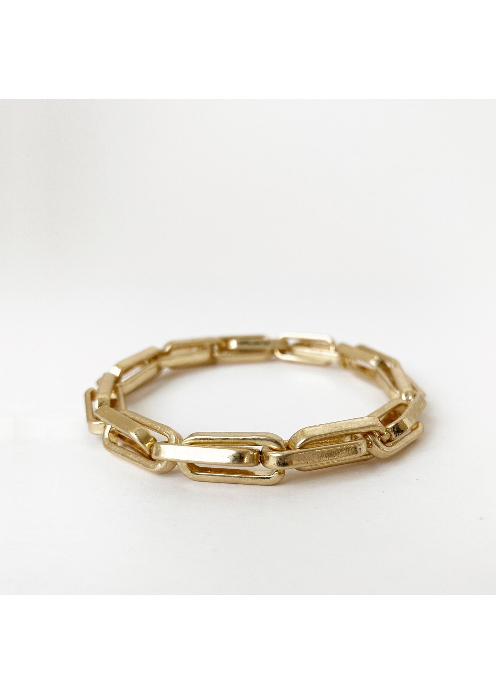 Caracol Metal Link Bracelet on Elastic