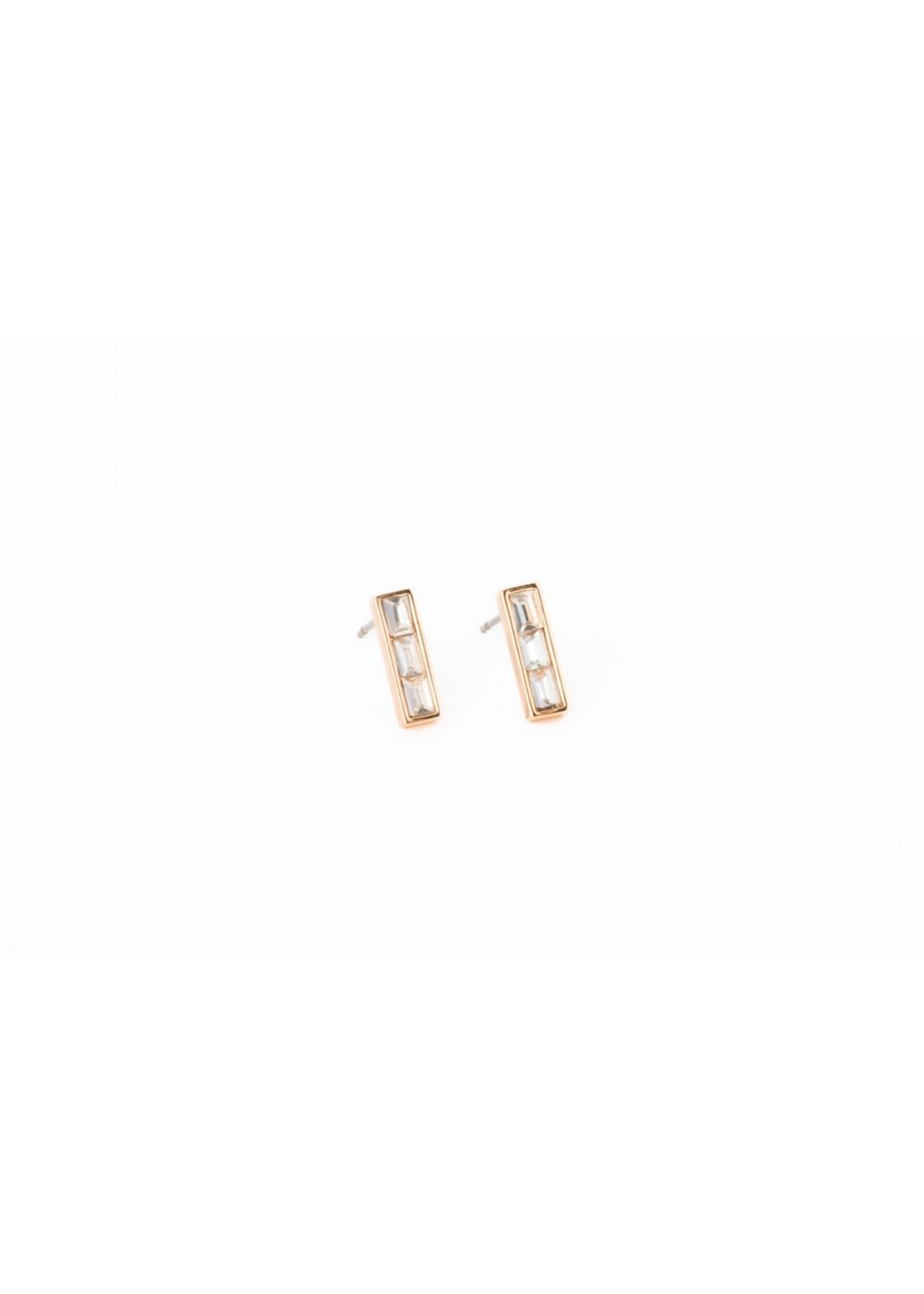 Caracol Mini Crystal Stud Earrings