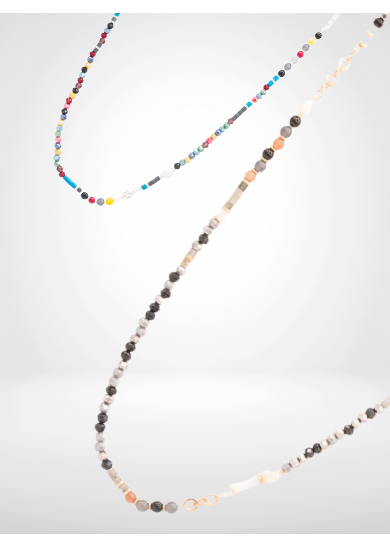 Caracol Metal & Glass Beads Necklace