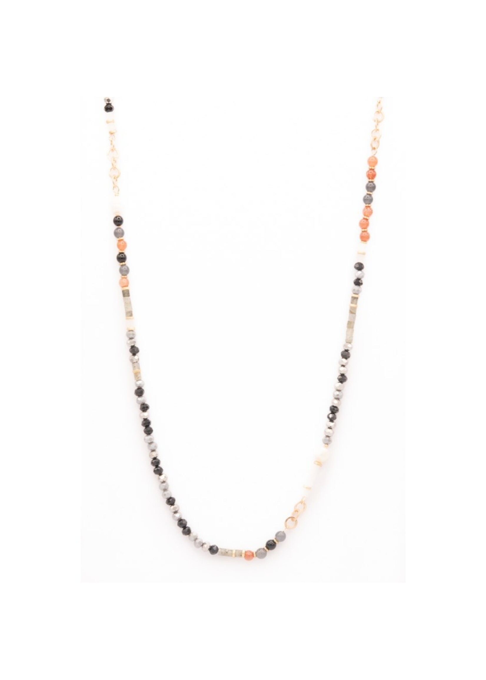 Caracol Metal & Glass Beads Necklace