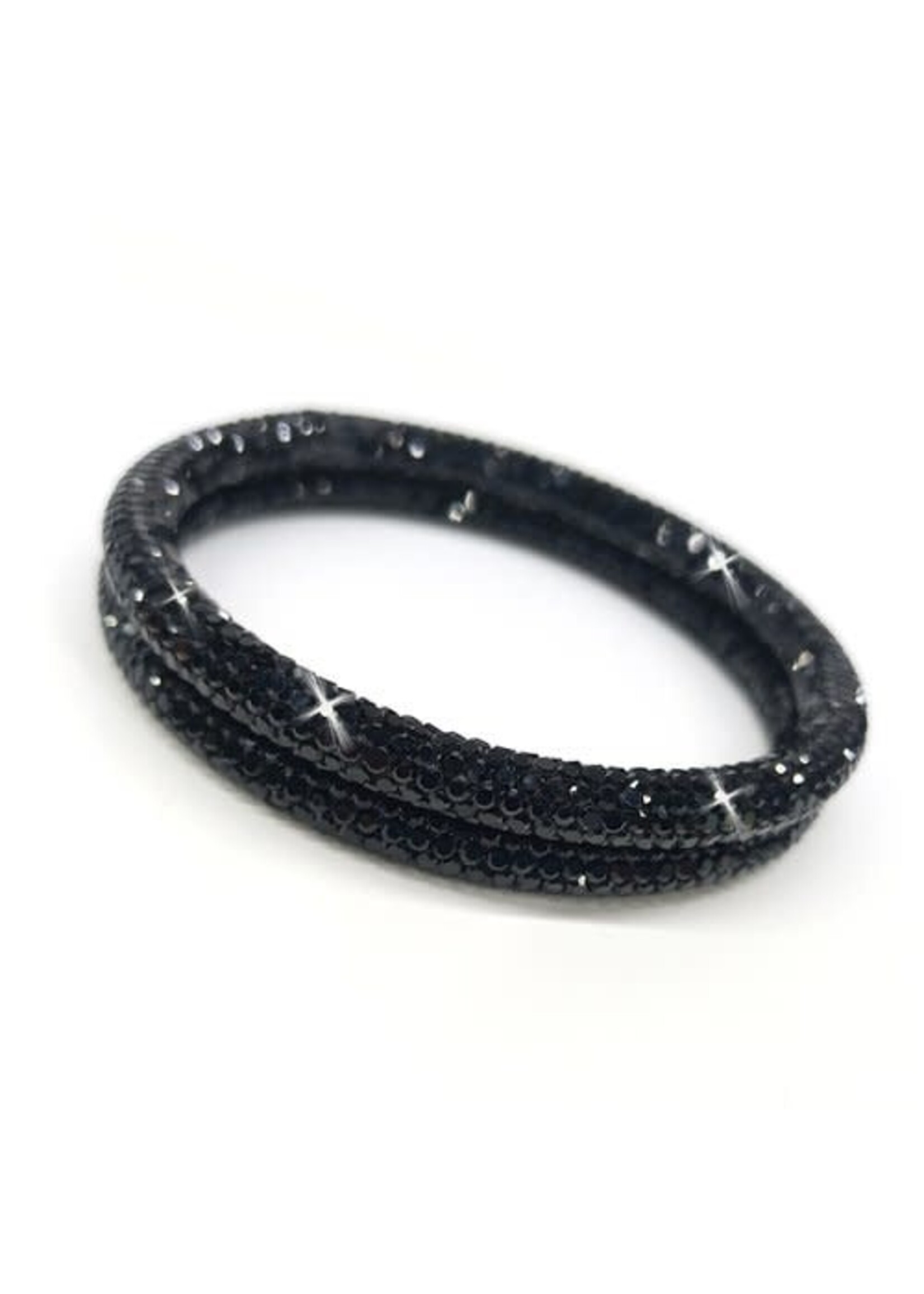 Jacqueline Kent JK Sparkle Bangle BLK