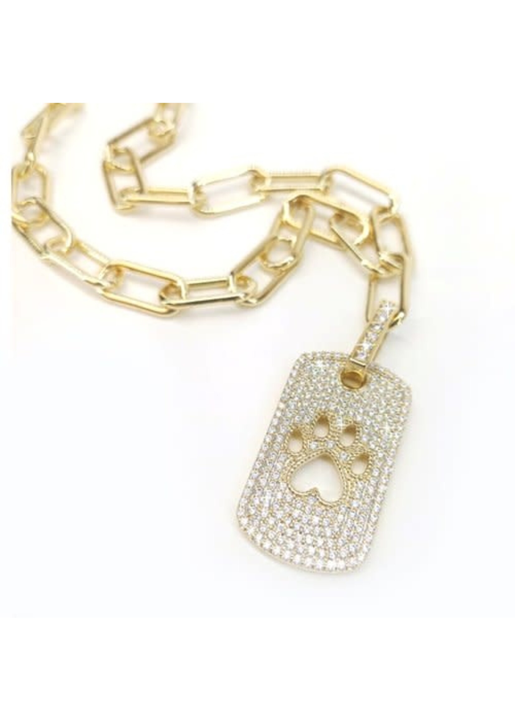 Jacqueline Kent JK Unconditional Love Paw Necklace