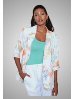 Alison Sheri AS flower Print White Jacket
