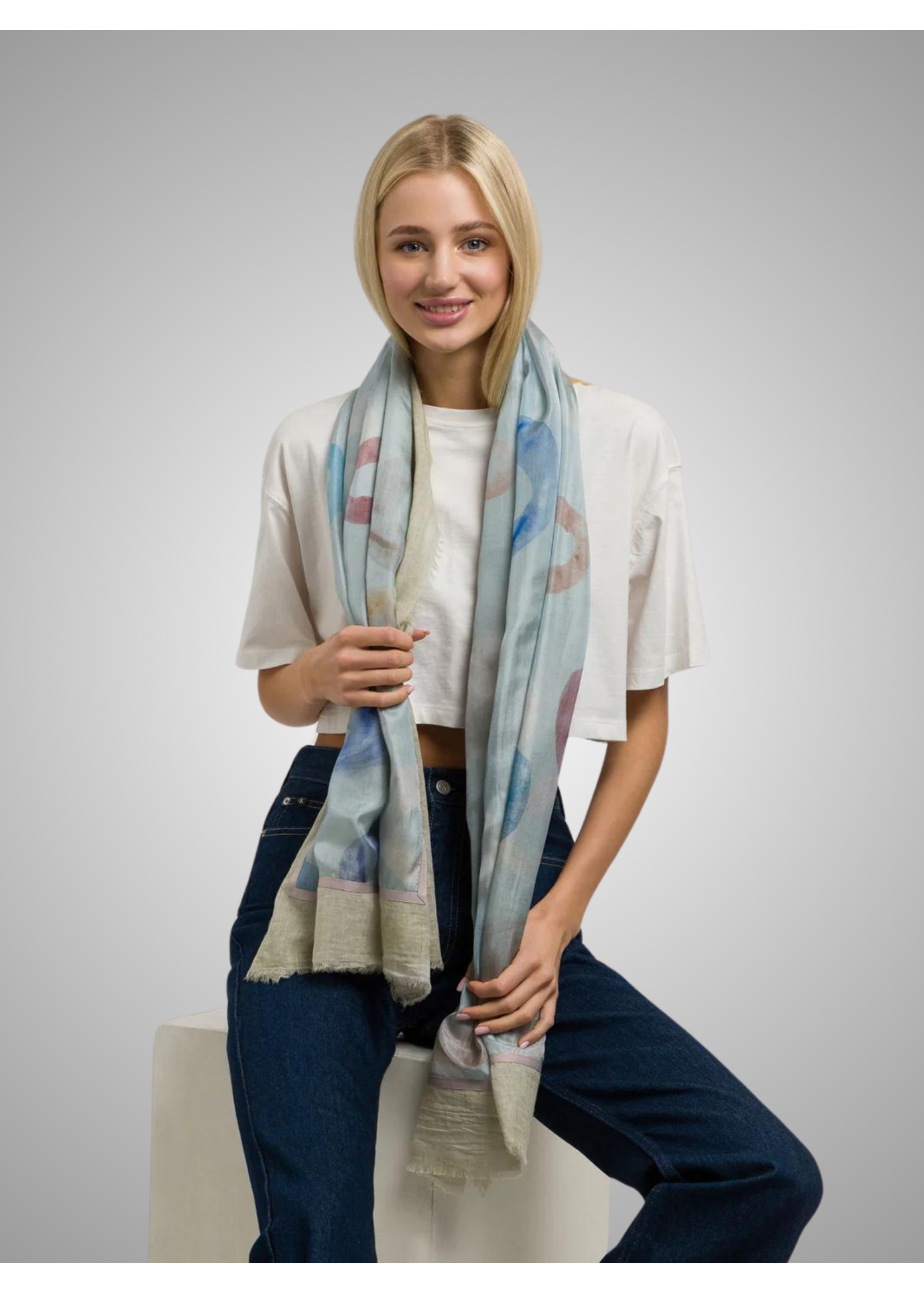 FRAAS FRAAS Circle Printed Wrap