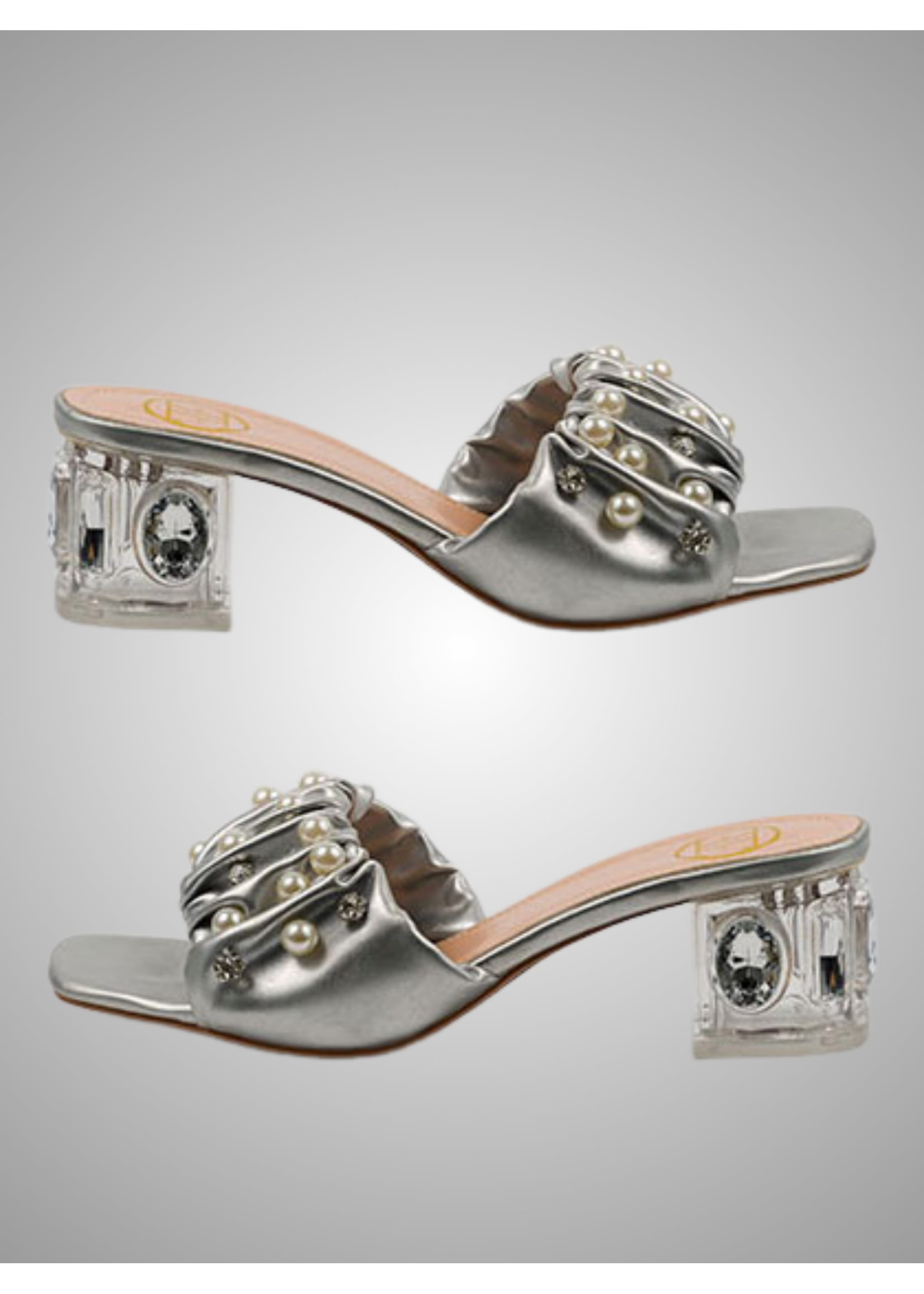 Little Empresses Slip-on Heel with Pearl Accent