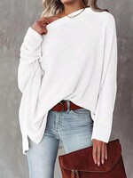 V Neck Waffele Oversize Sweater