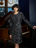Elena Want Holiday Sequence Dress
