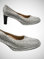 Little Empresses LEF Silver Leopard Pump