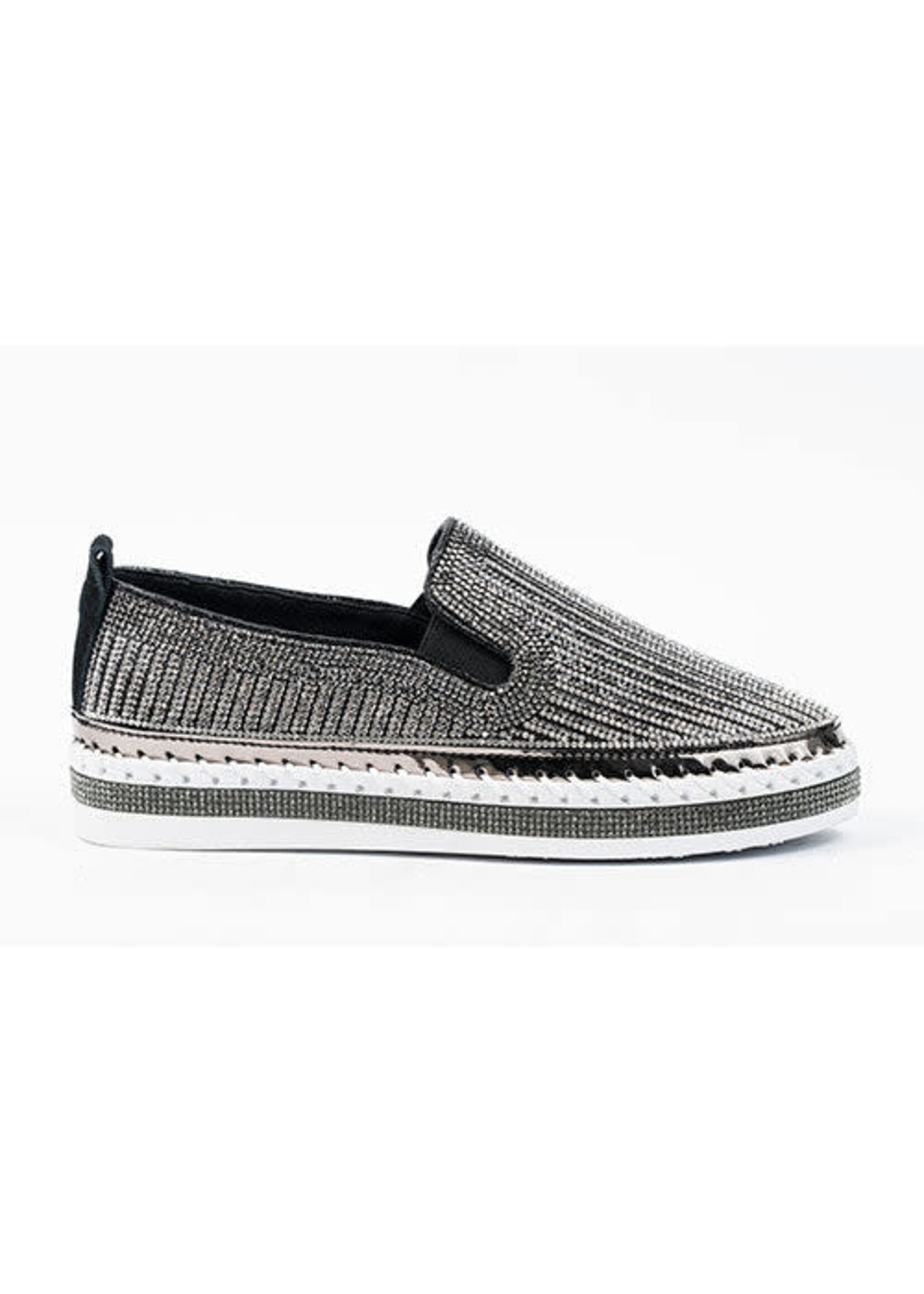 Little Empresses LEF Bling Slip on Blk Sneaker