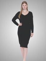 Papa Fashion Sorella V-Neck Kneated Dress