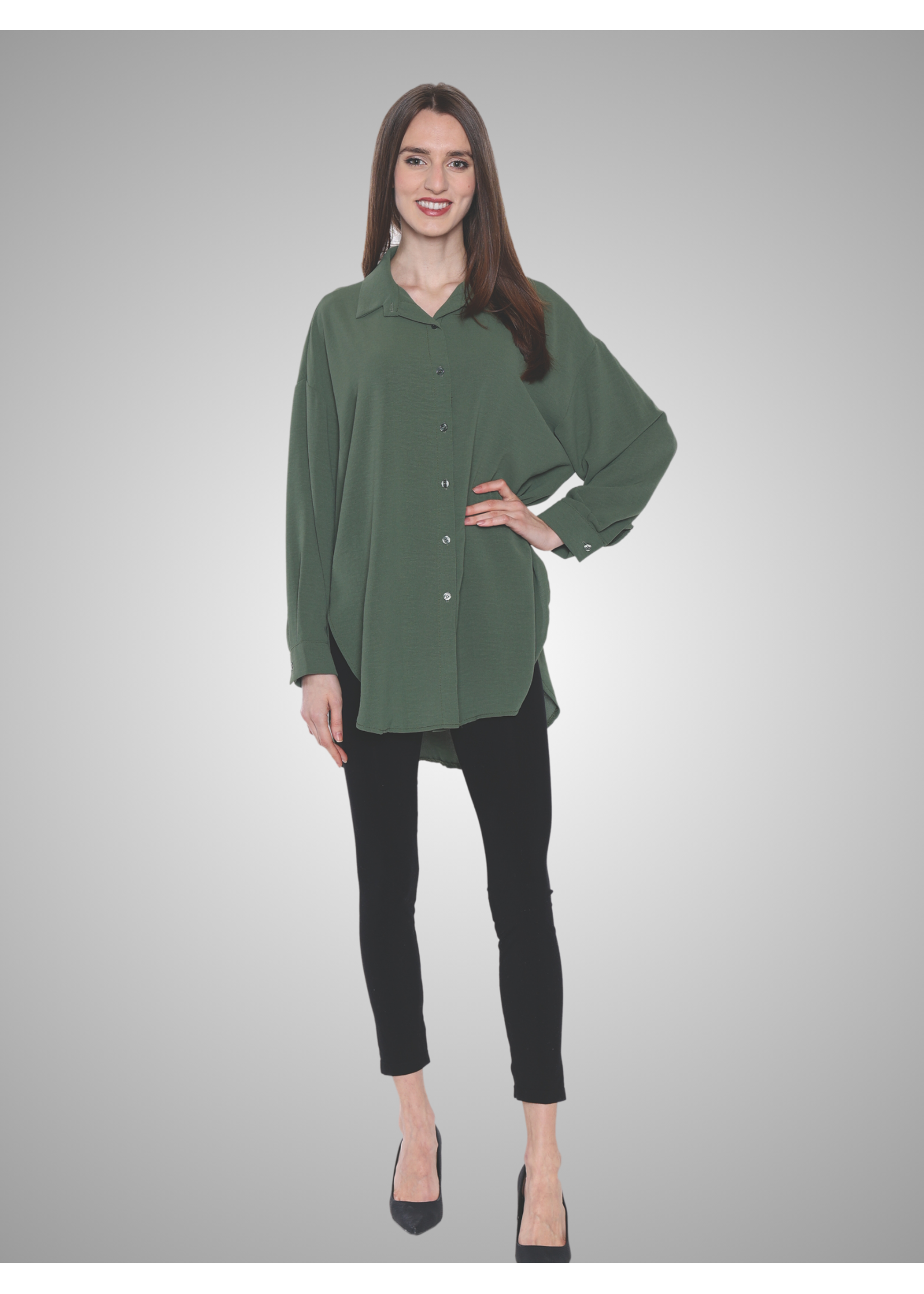 Papa Fashion Sorella Oversized Blouse Olive