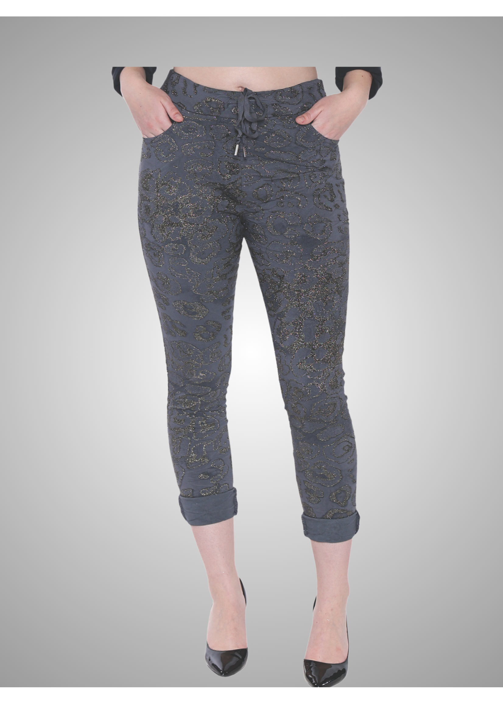 Sorella Gold Sparkled Pant Charcoal