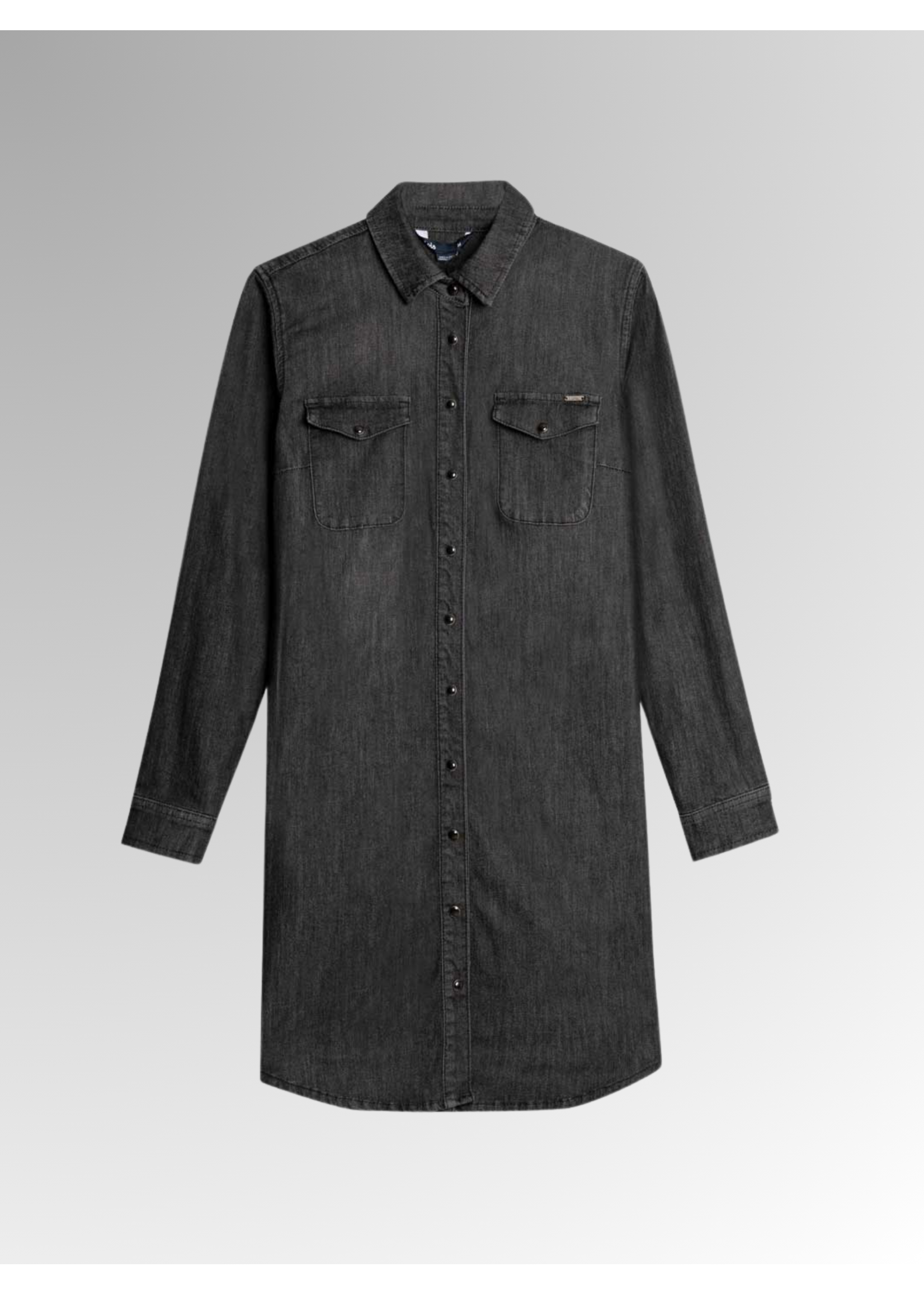 Lois Blackbull Apparel Gianna Denim Shirt Dress 2091