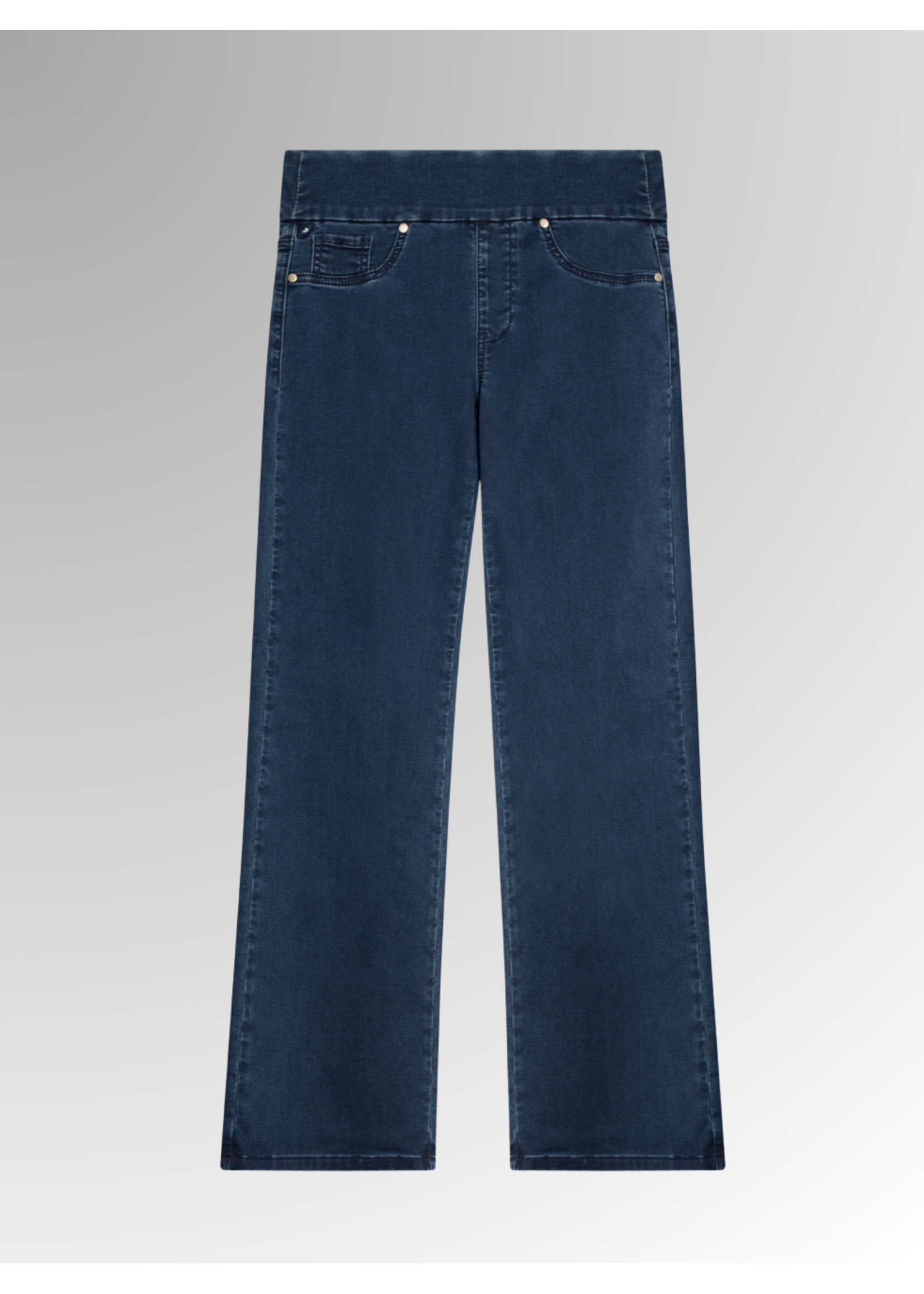 Lois Blackbull Apparel LS Liette Wide Regular Waist Denim Pull-On