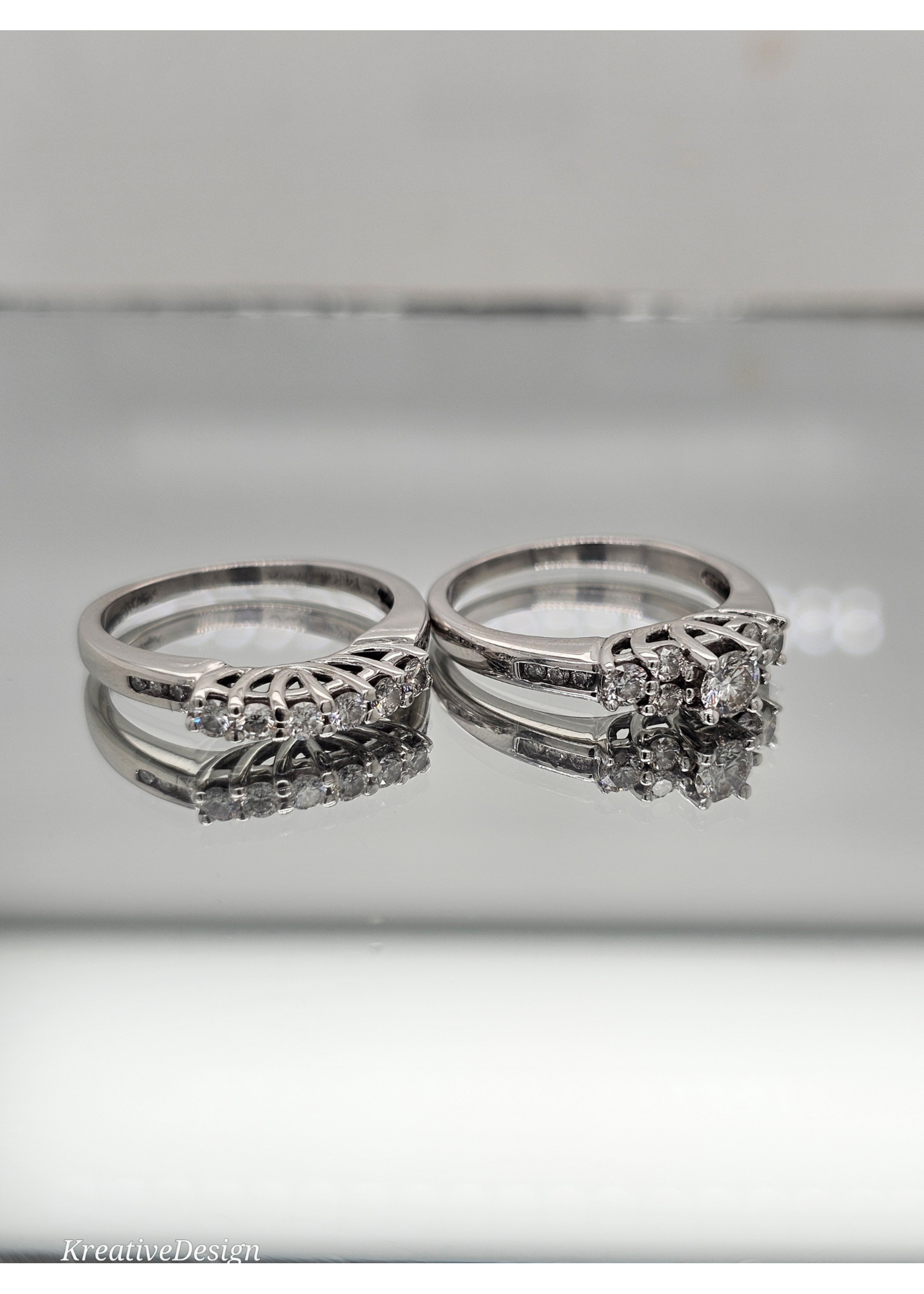 Vintage Vintage Engagment Set 1.4ctw 14kw SZ 6