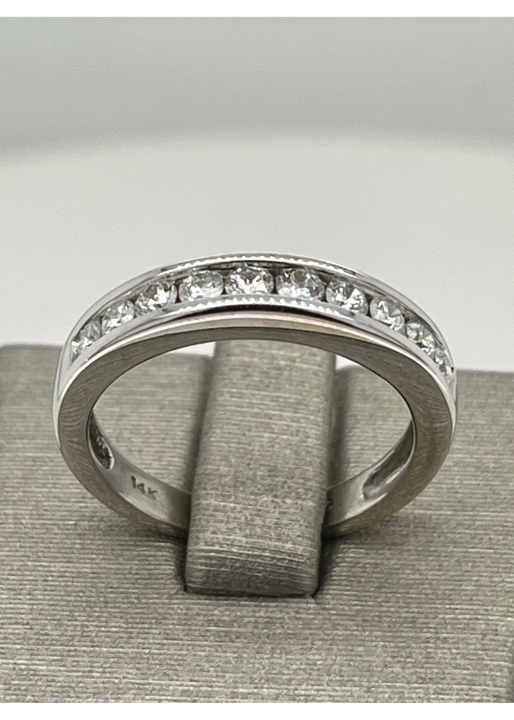Vintage Vintage 14kw Diamond Anniversary Band I1gh  .90ctw