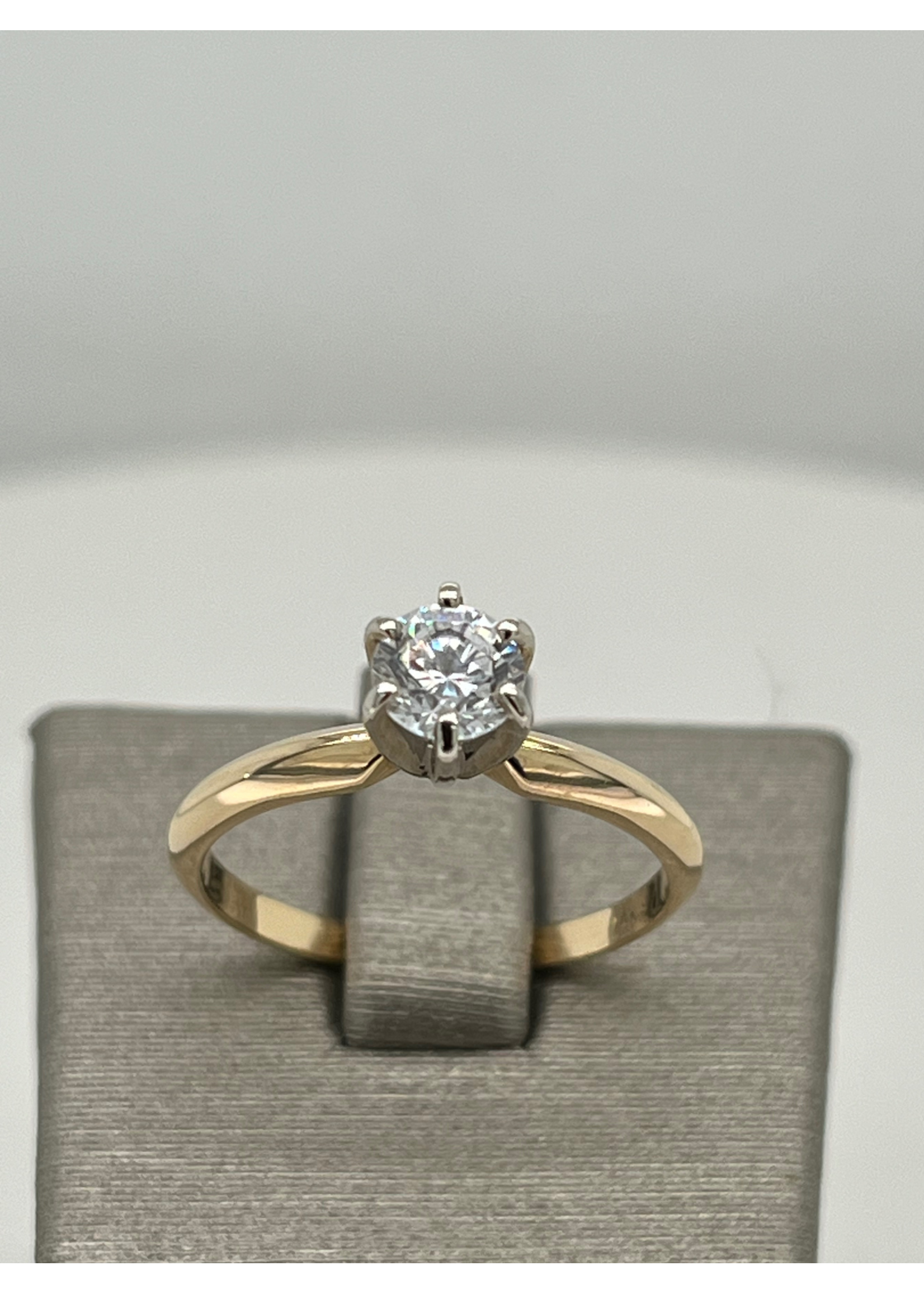 KDX Tiffany Set CZ 14kyw