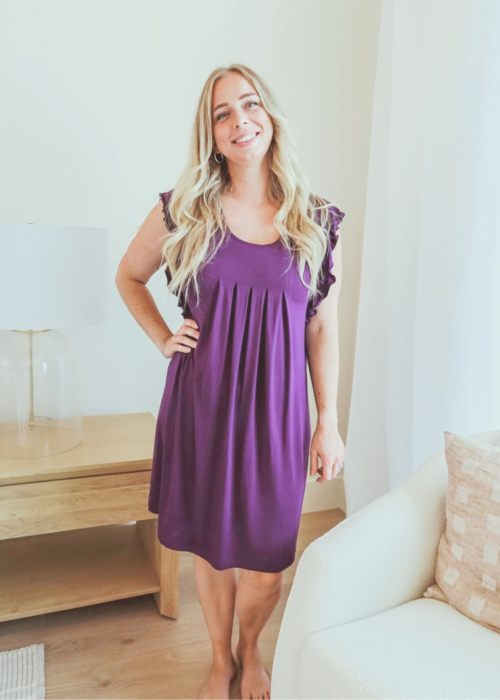 Cloud Nine Bamboo Flutter Dress