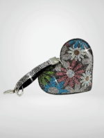Jacqueline Kent JK Flower Power Heart Purse Charm