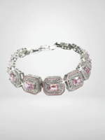 Jacqueline Kent JK Pink Crystal Tannis Bracelet