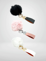 Jacqueline Kent JK Faux Fur Fantasy Pendant Keychain