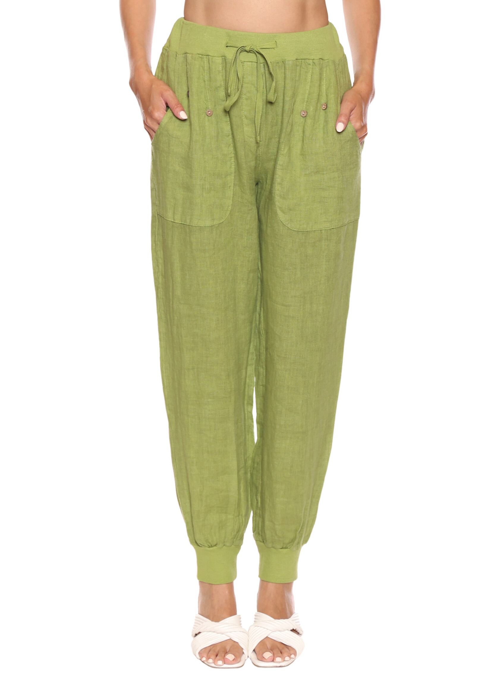 Sorella Sorella Linen Pant Lime