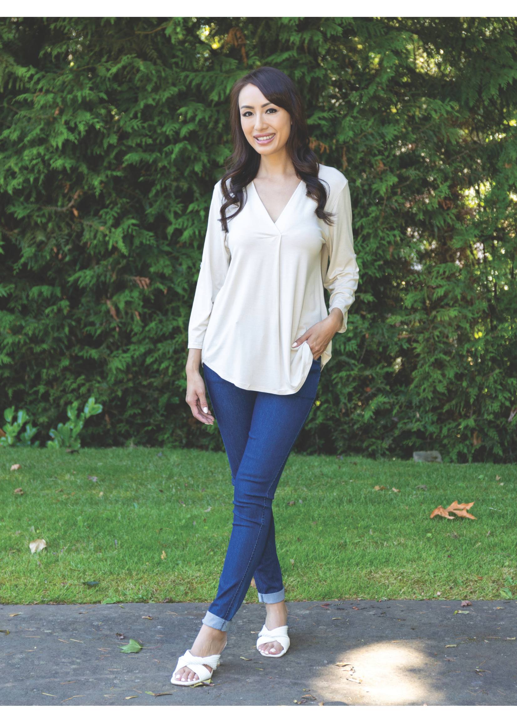 Sorella Sorella Knit Vneck Top