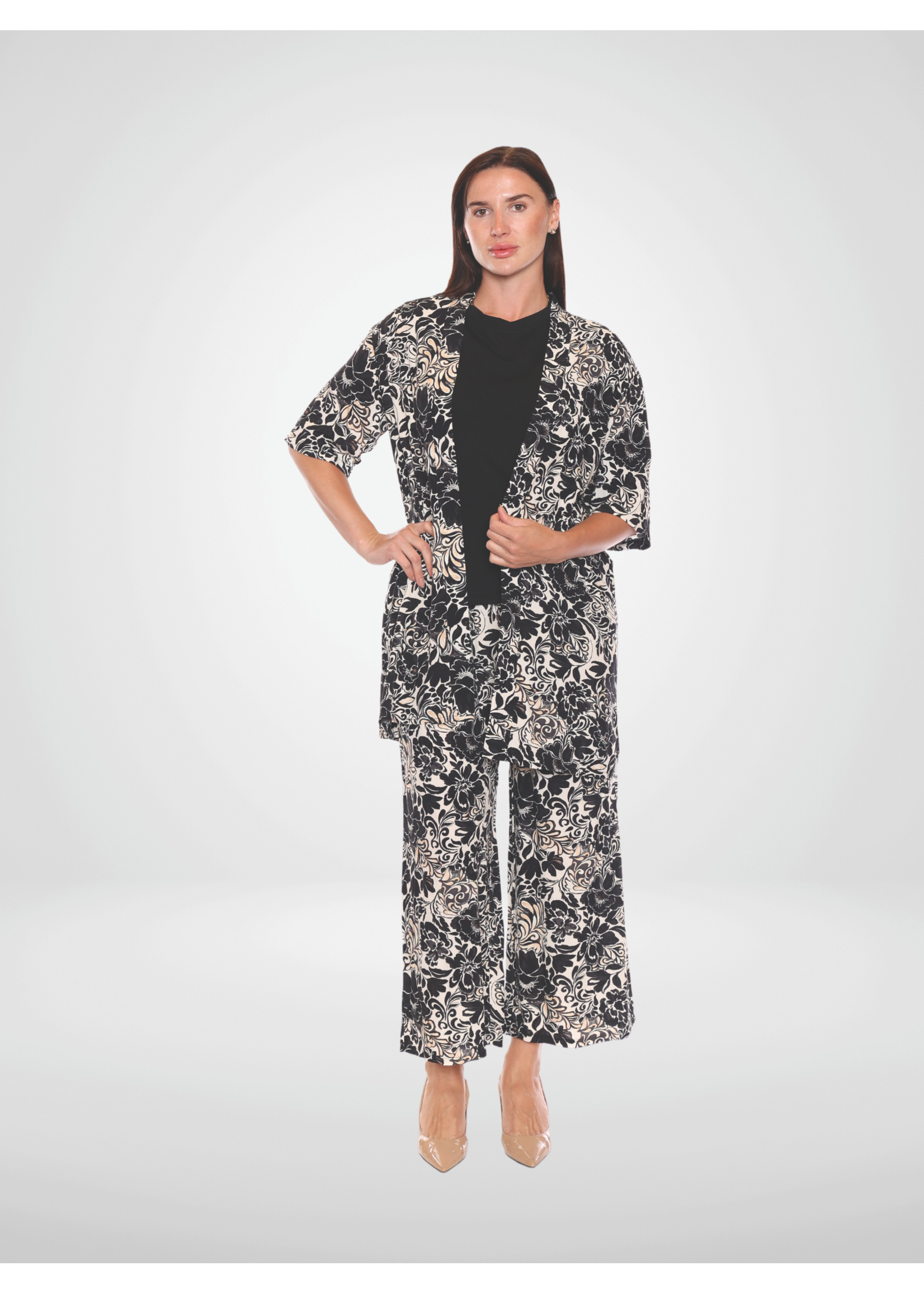 Sorella Sorella Printed Wide Leg Pant