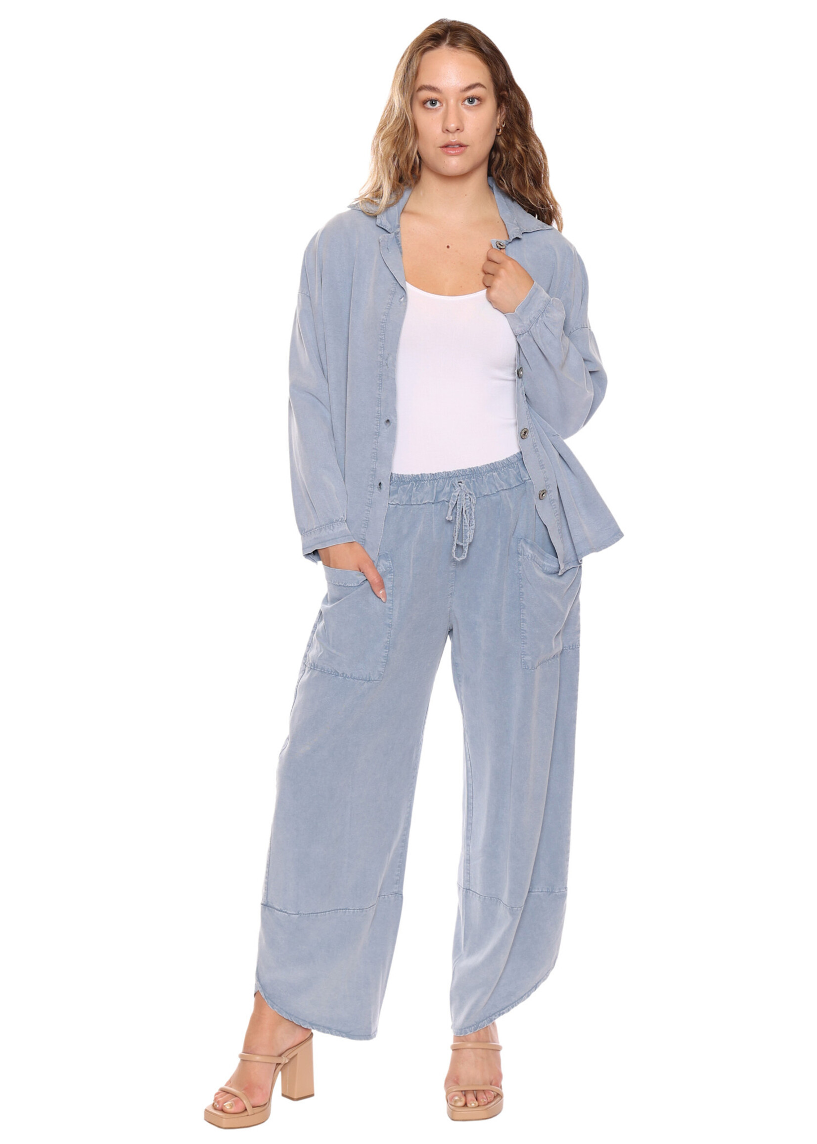 Sorella Sorella Tencel Button Top