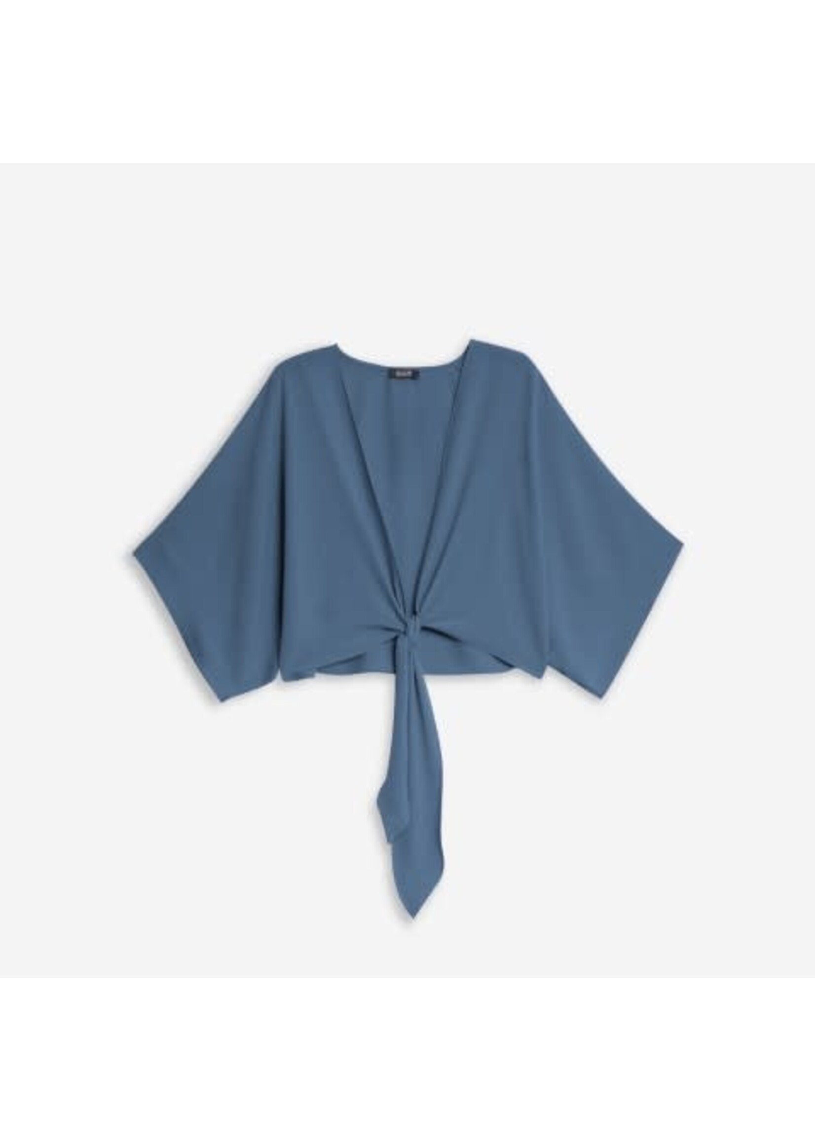 DeVia Crop Tie Top Denim