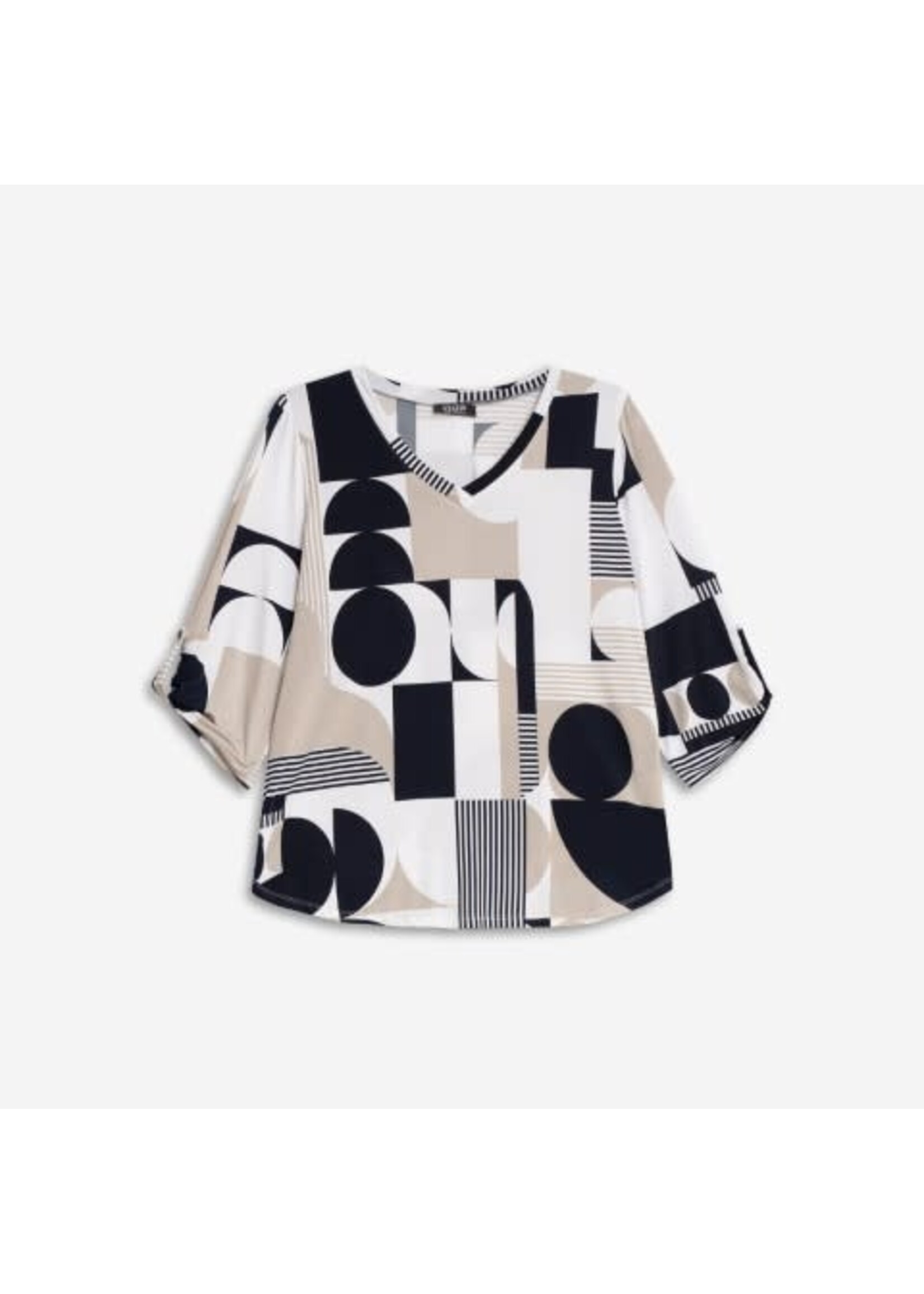 DeVia DeVia 3/4 sleeve Top BW