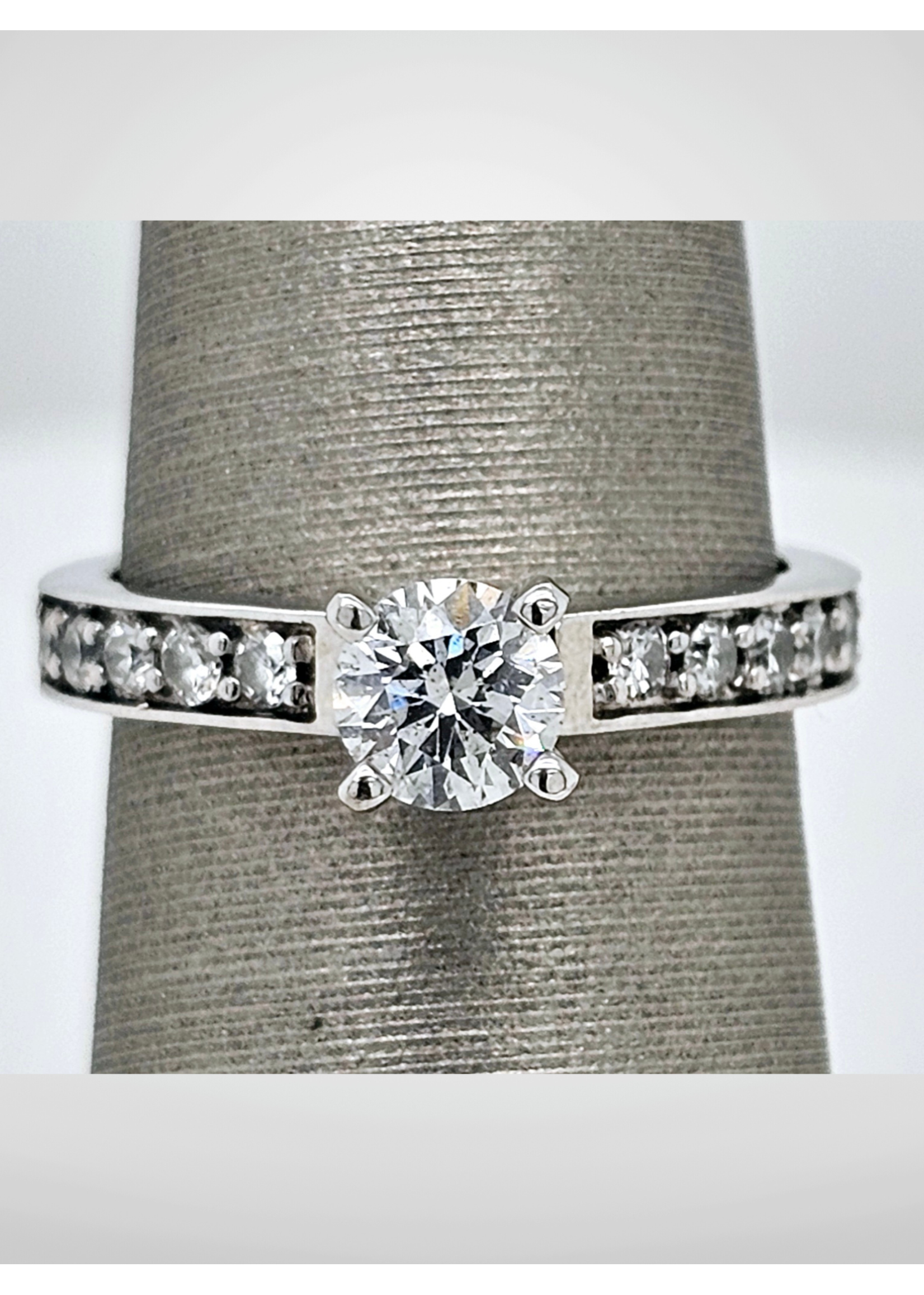 Vintage Vintage Engagement Ring .50ct SI1/2 .75ctw 14k Sz 5
