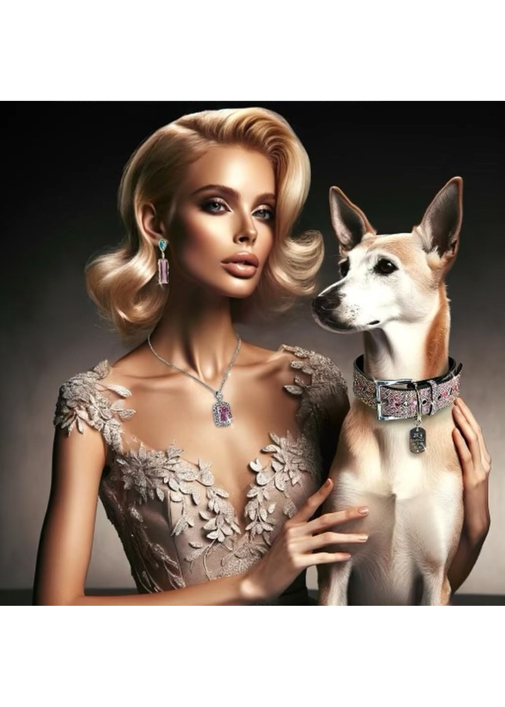 Jacqueline Kent JK Flower Power DINTR Dog Collar