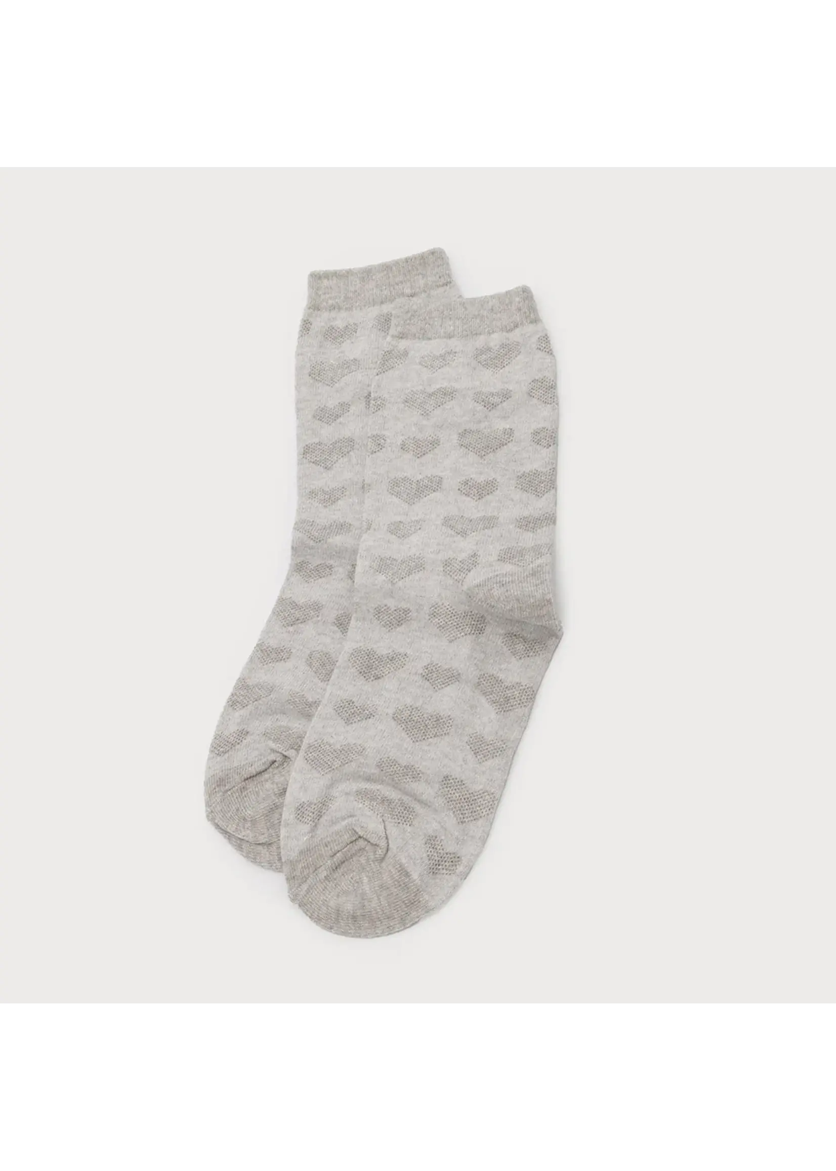 Caracol Socks w/Embossed Hearts