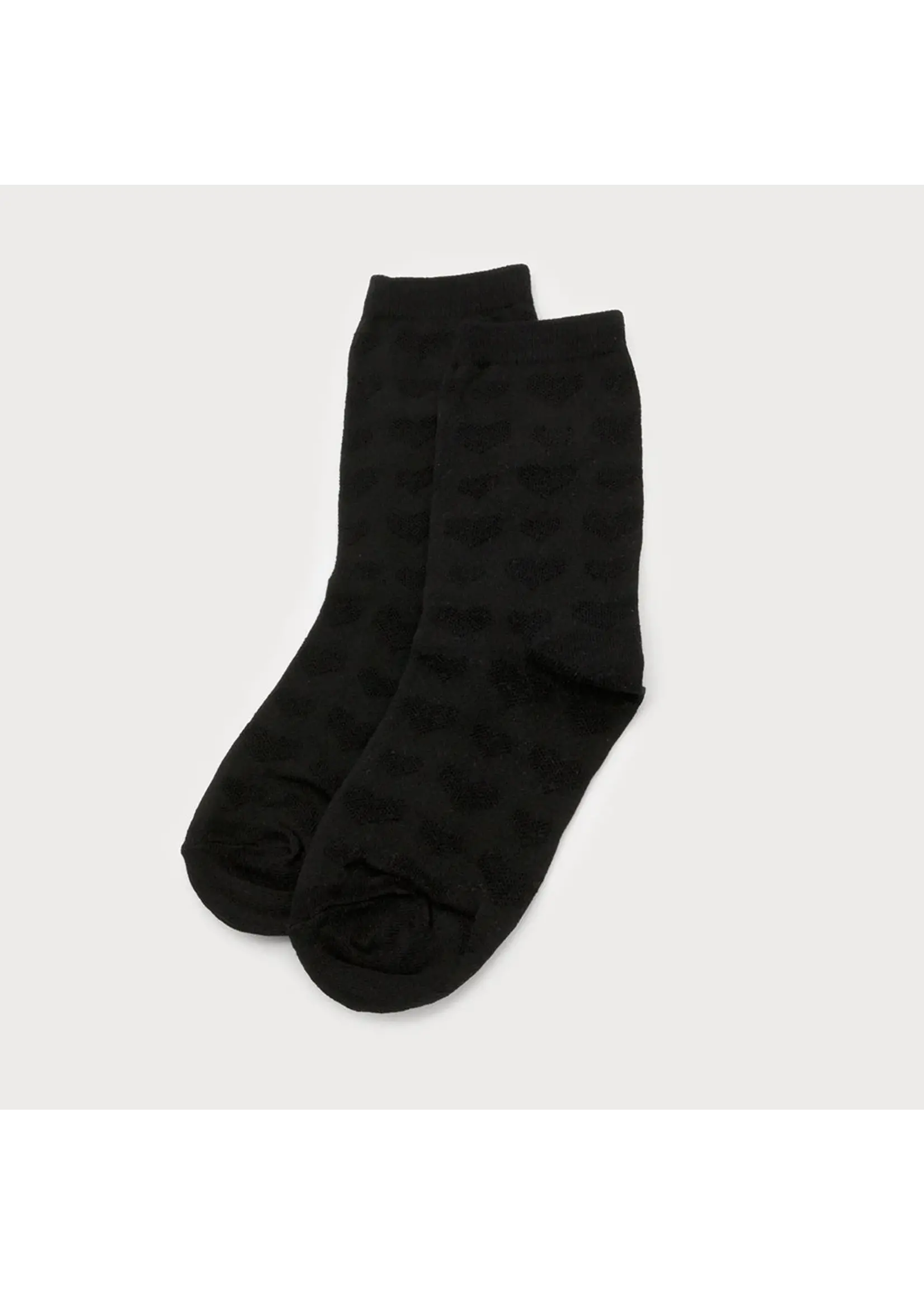 Caracol Socks w/Embossed Hearts